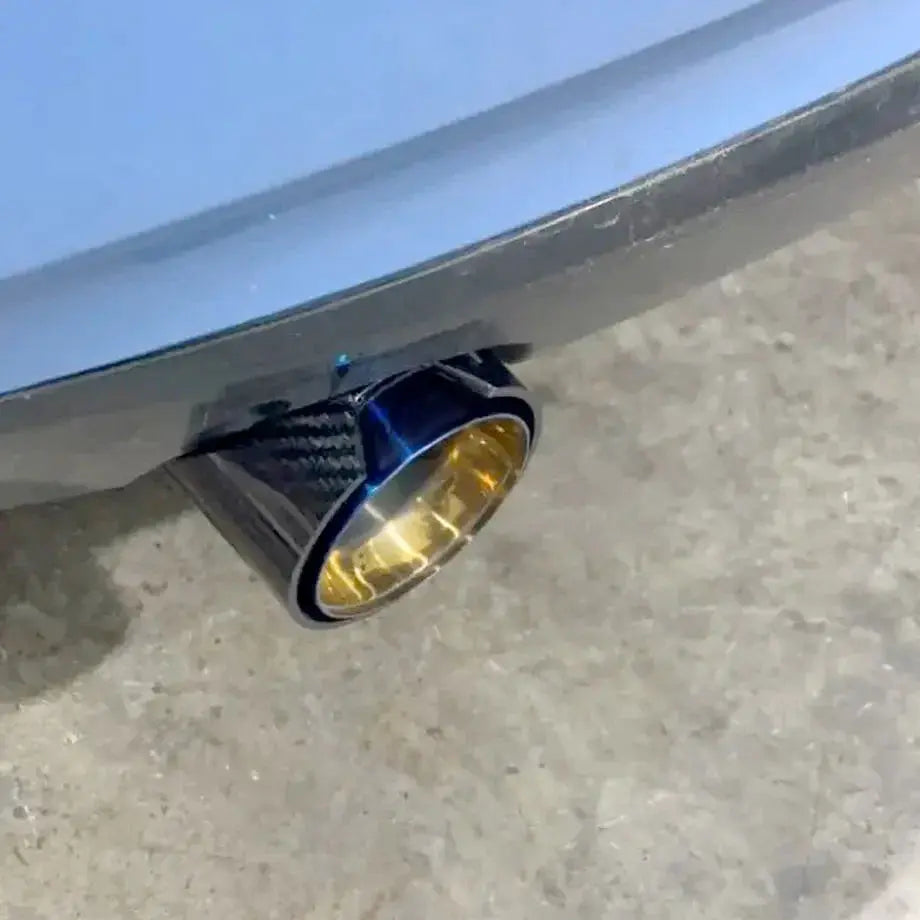 BM M-Series Performance Style Carbon Fibre Exhaust Tail Pipes - (70mm)