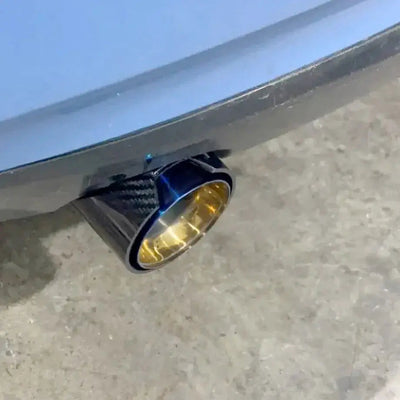 BM M-Series Performance Style Carbon Fibre Exhaust Tail Pipes - (70mm)