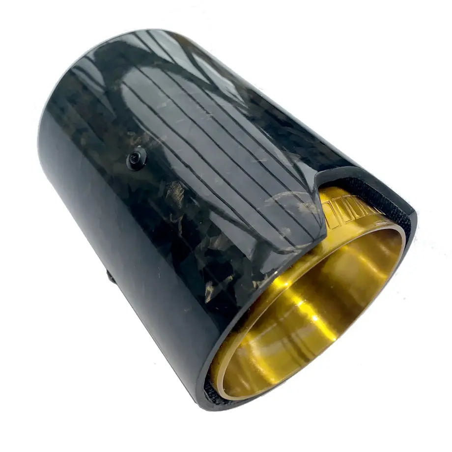 BM M-Series Performance Style Forged Carbon Fibre Exhaust Tail Pipes (70mm)