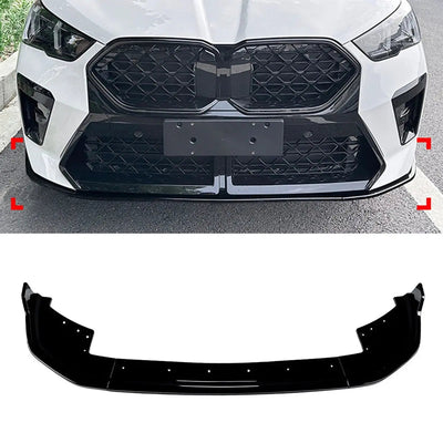 BM X2 U10 M-Sport (23-On) Gloss Black 3-Piece Plastic Front Spoiler