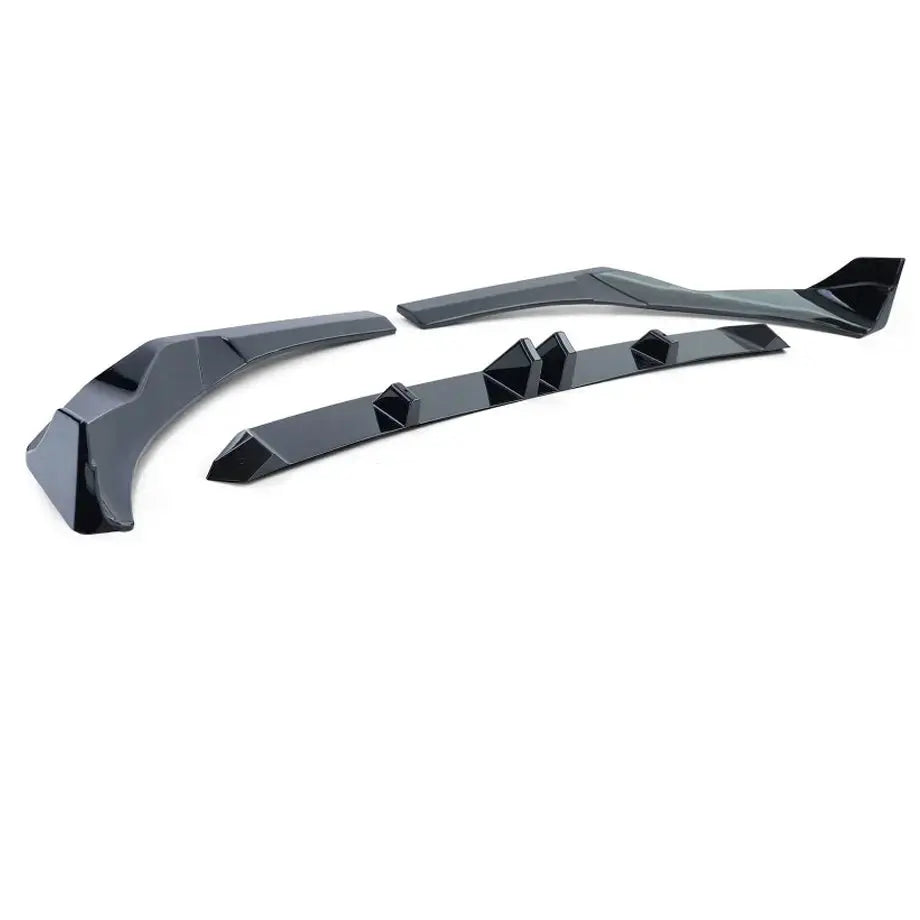 BM X3 G01 LCI Facelift 3-Piece Warrior Style Gloss Black Front Spoiler