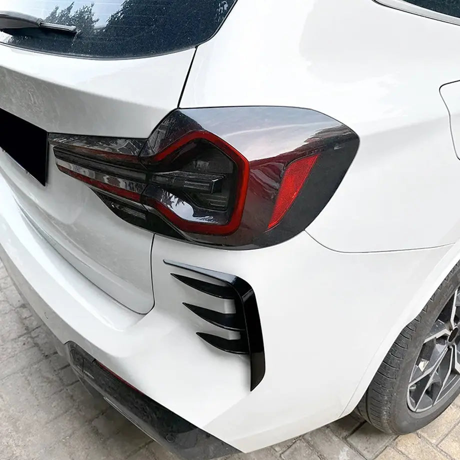 BM X3 G01 (22-On) M-Sport Aero Style Gloss Black Rear Bumper 4-Piece Canards