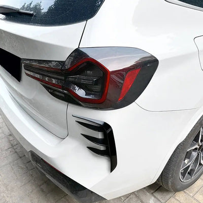 BM X3 G01 (22-On) M-Sport Aero Style Gloss Black Rear Bumper 4-Piece Canards