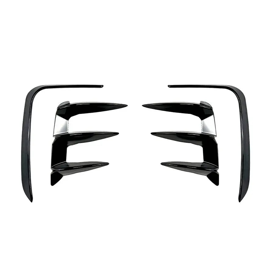 BM X3 G01 (22-On) M-Sport Aero Style Gloss Black Rear Bumper 4-Piece Canards
