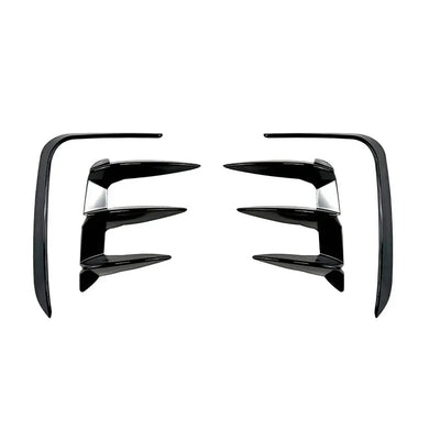 BM X3 G01 (22-On) M-Sport Aero Style Gloss Black Rear Bumper 4-Piece Canards