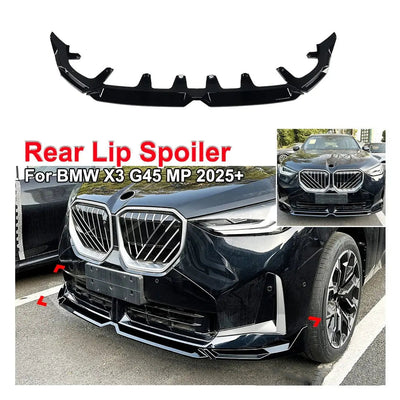 BM X3 G45 - (25-On) Gloss Black Performance Style 3-Piece Front Spoiler