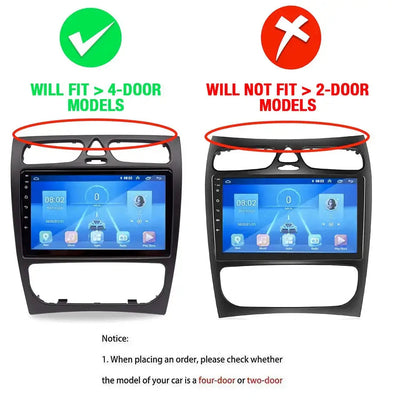 Benz CLK Class W209 (02-06) - 9 Inch Roadstar Android Entertainment & GPS System