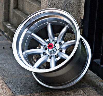 15” AS-WATA 9/10.5J 4/100 4/114 SILVER RIMS