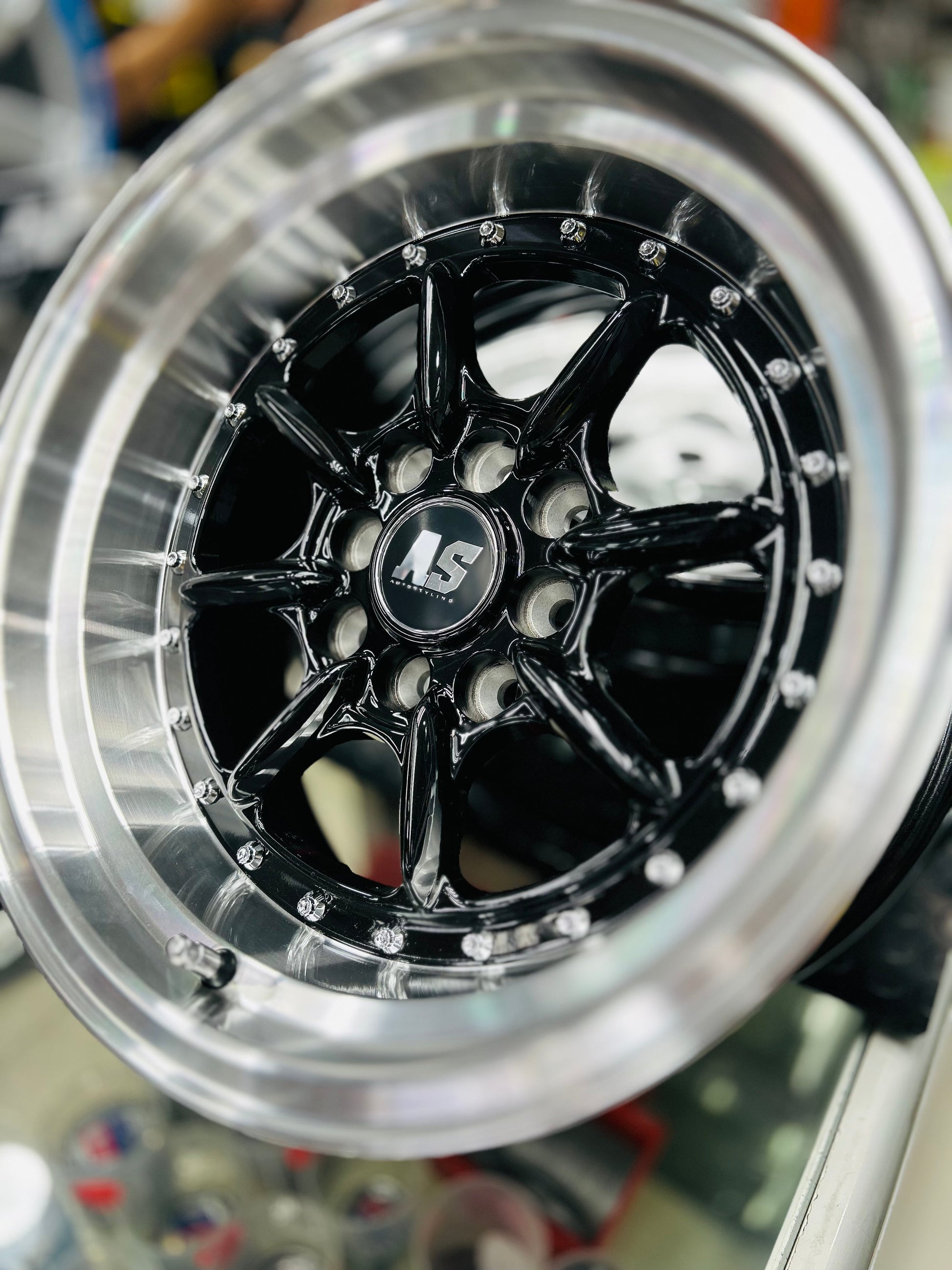 15” AS-7168 MINI LITES SILVER  4/100 4/108 wheels