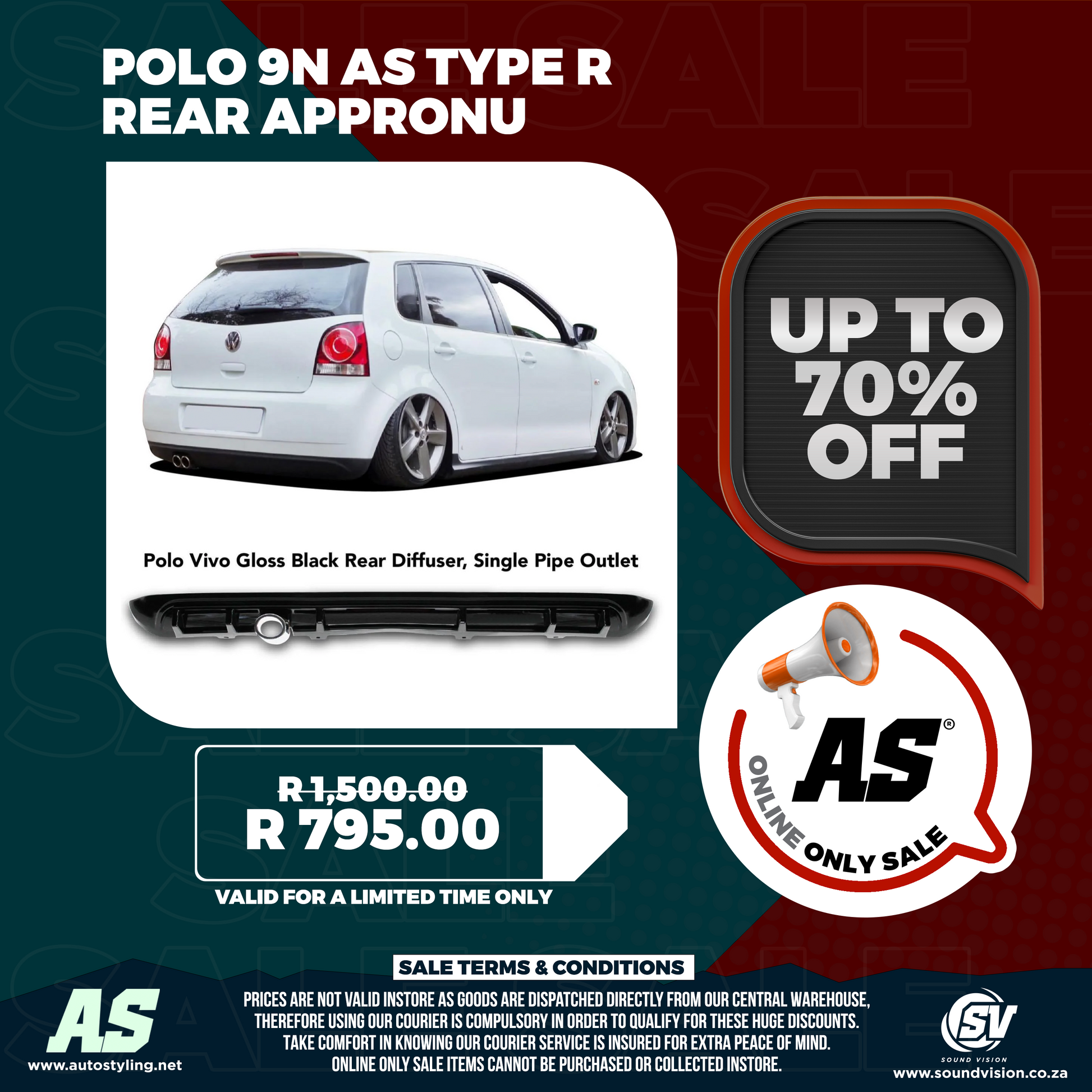 VW GOLF 7 3PCE CLUBSPORT WING