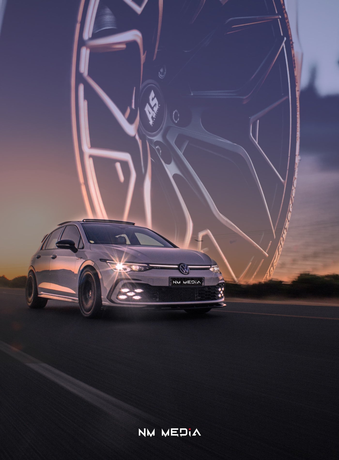 19” AS-KKR  5X112 & 5x120 SATIN  BLACK