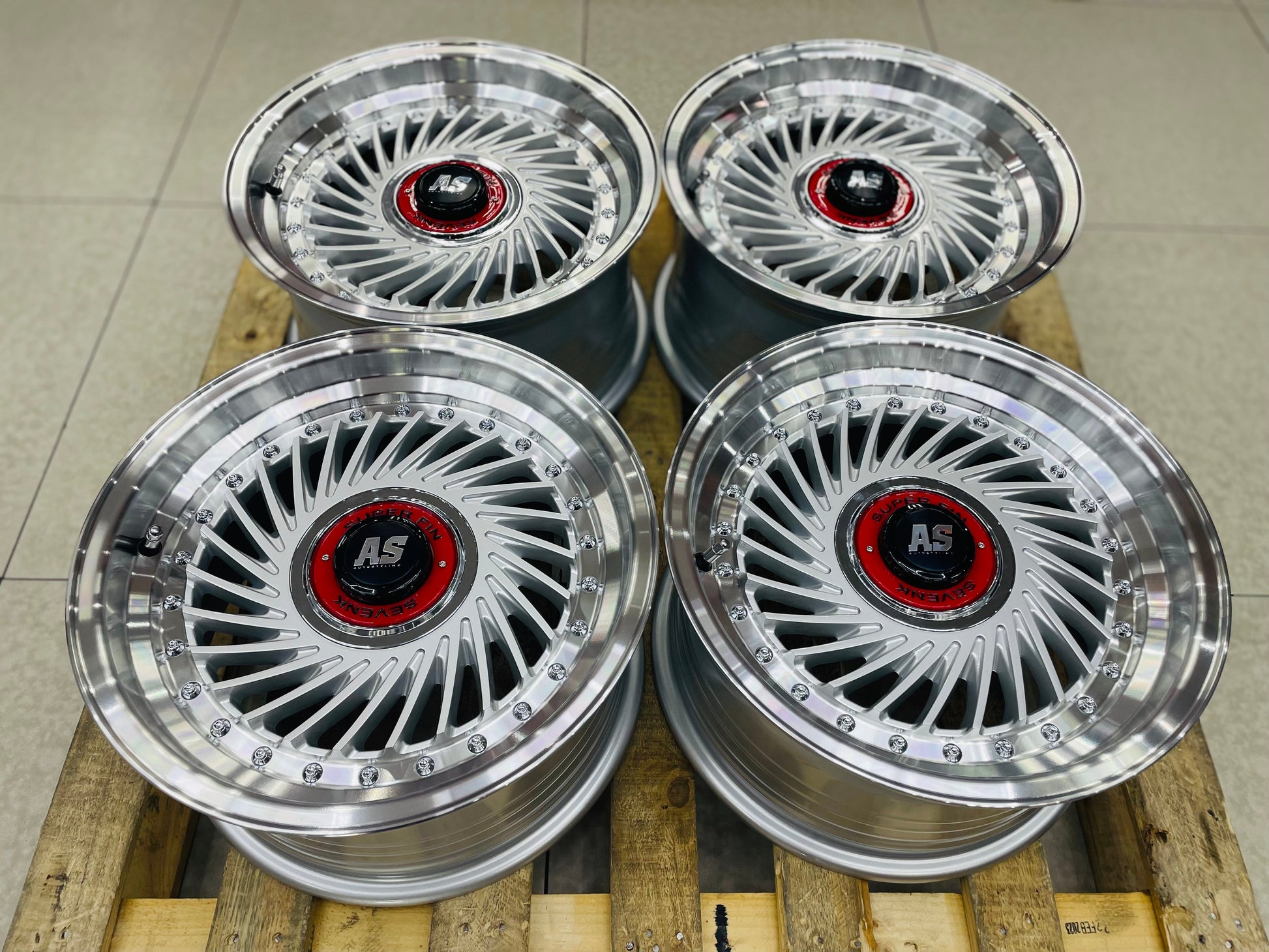 15” AS- SUPERFIN SILVER  4/100 4/108 wheels