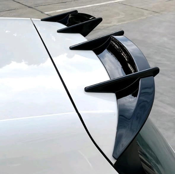 VW GOLF MK 7.5 TSI AK 2PCE  BOOT SPOILER BLACK