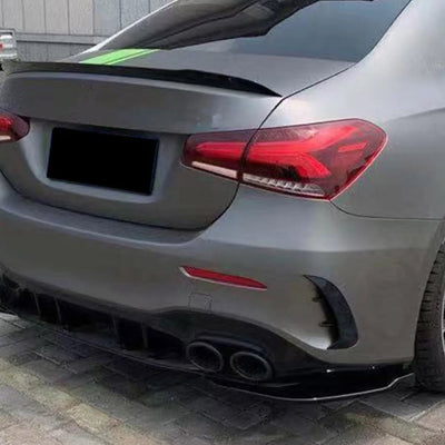 For Benz A-Class W177 A35 AMG Sedan  2019-22 Rear Bumper Splitters Winglet Apron