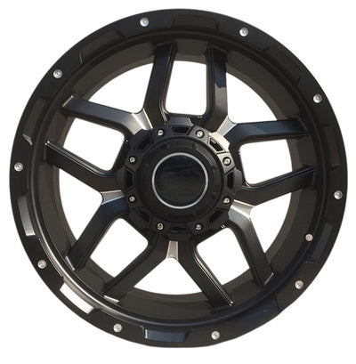 20” AS-F32JT198 6/139 BLACK BAKKIE RIMS