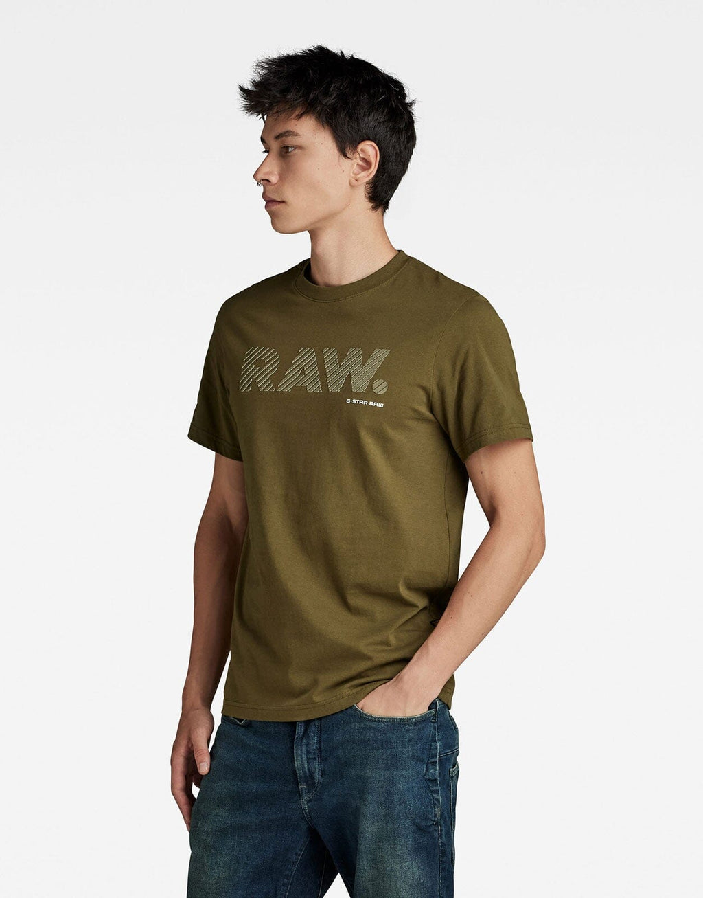 G-Star RAW 3D Raw Logo Slim Green T-Shirt