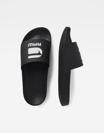 G-Star RAW Cart III Black/White Ladies Slides