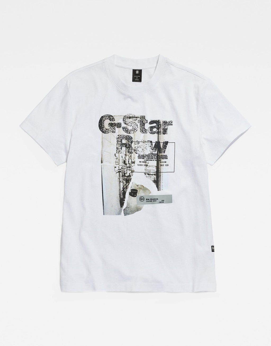 G-Star RAW HQ Print White T-Shirt