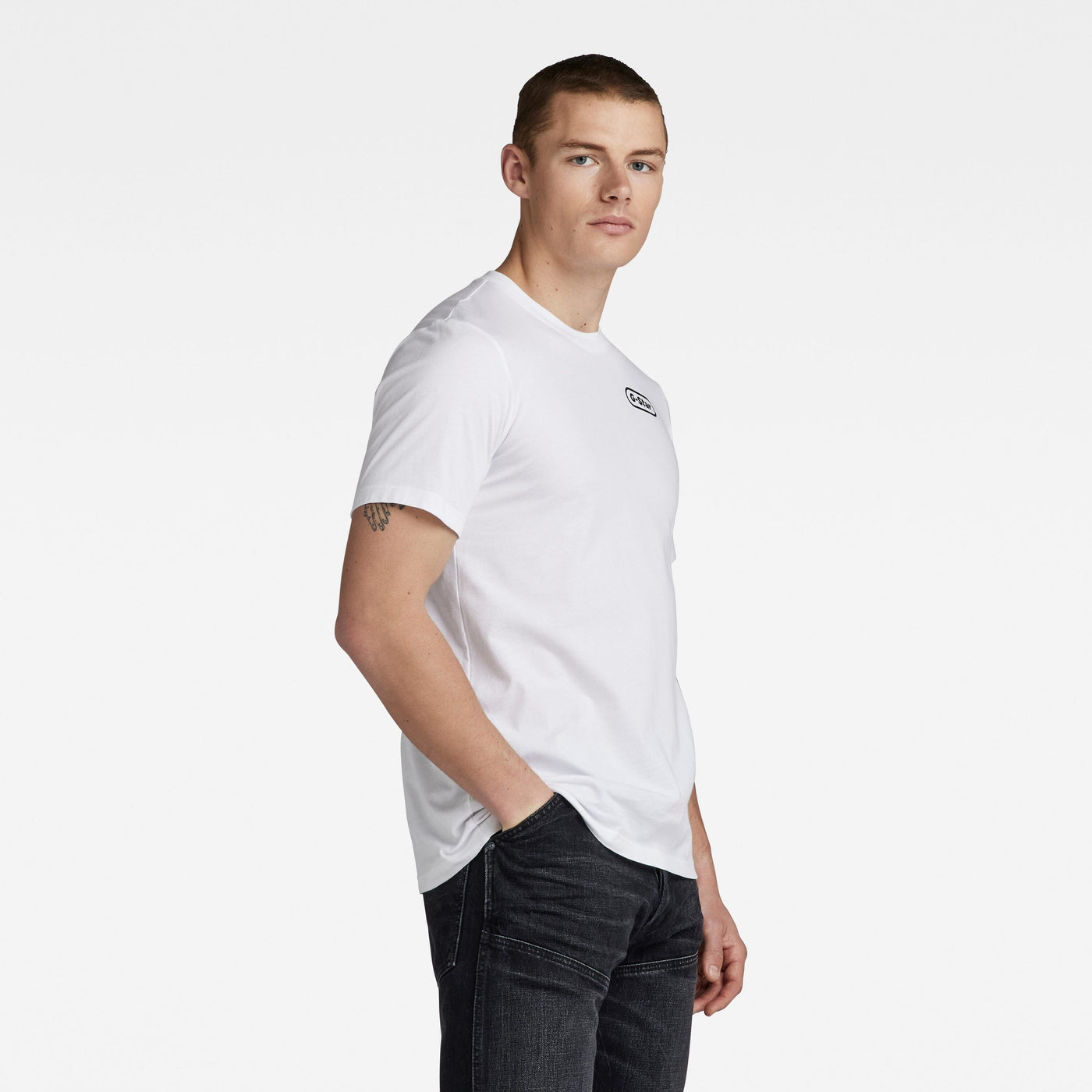 G-Star RAW Back Graphic Slim T-Shirt White