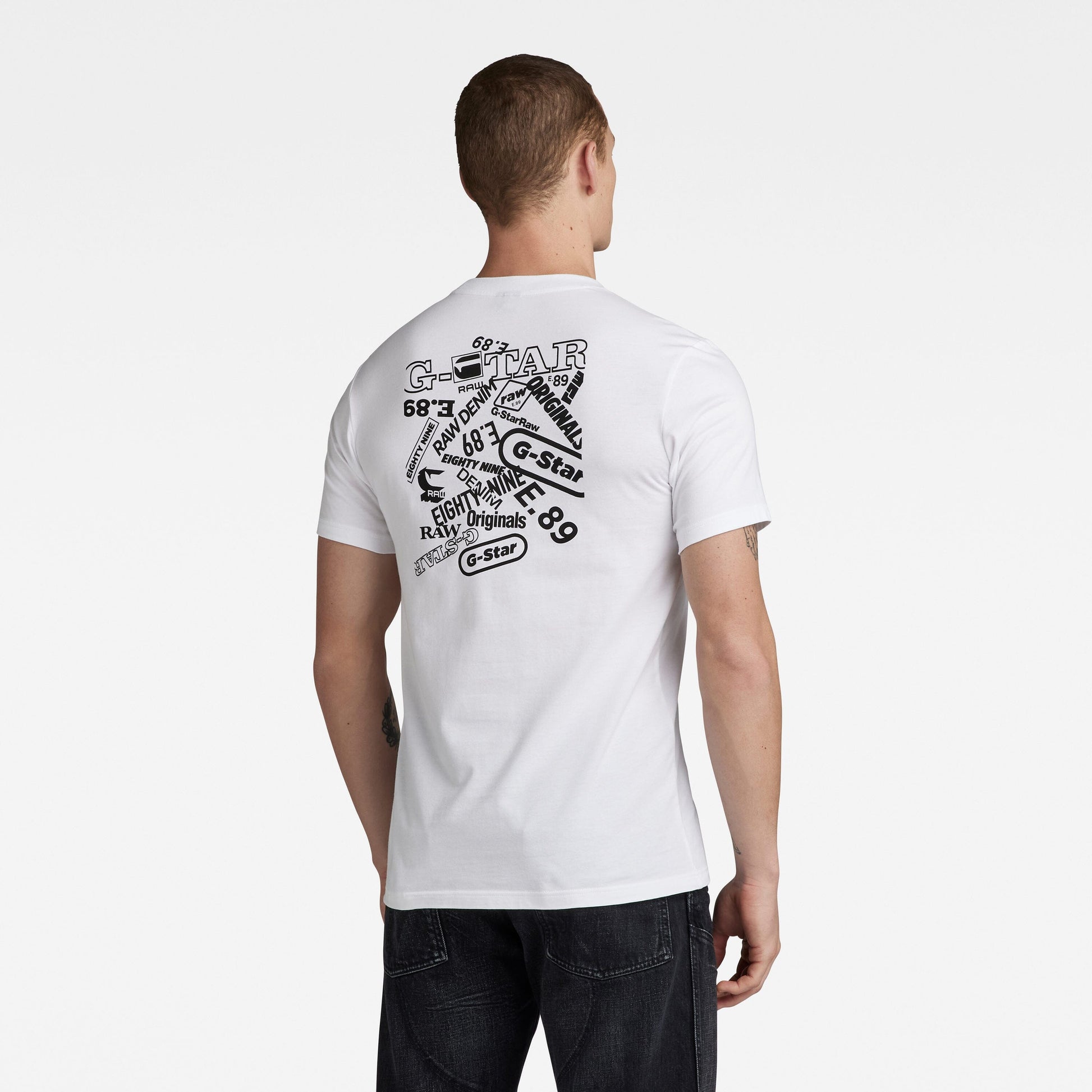 G-Star RAW Back Graphic Slim T-Shirt White