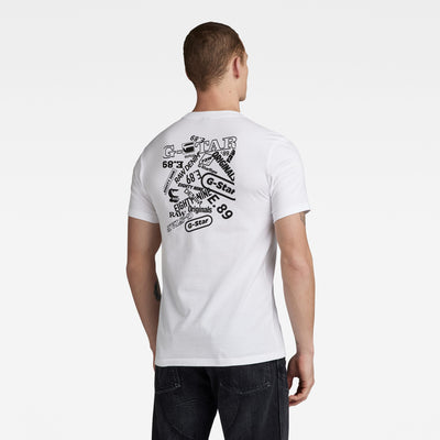 G-Star RAW Back Graphic Slim T-Shirt White