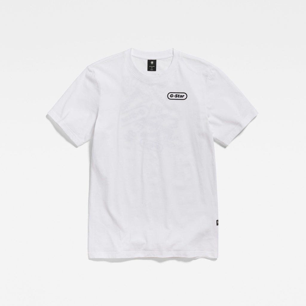G-Star RAW Back Graphic Slim T-Shirt White