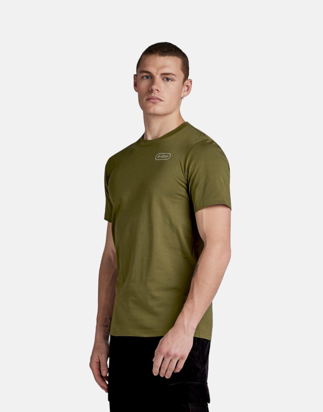 G-Star RAW Back Graphic Slim T-Shirt Dk Olive
