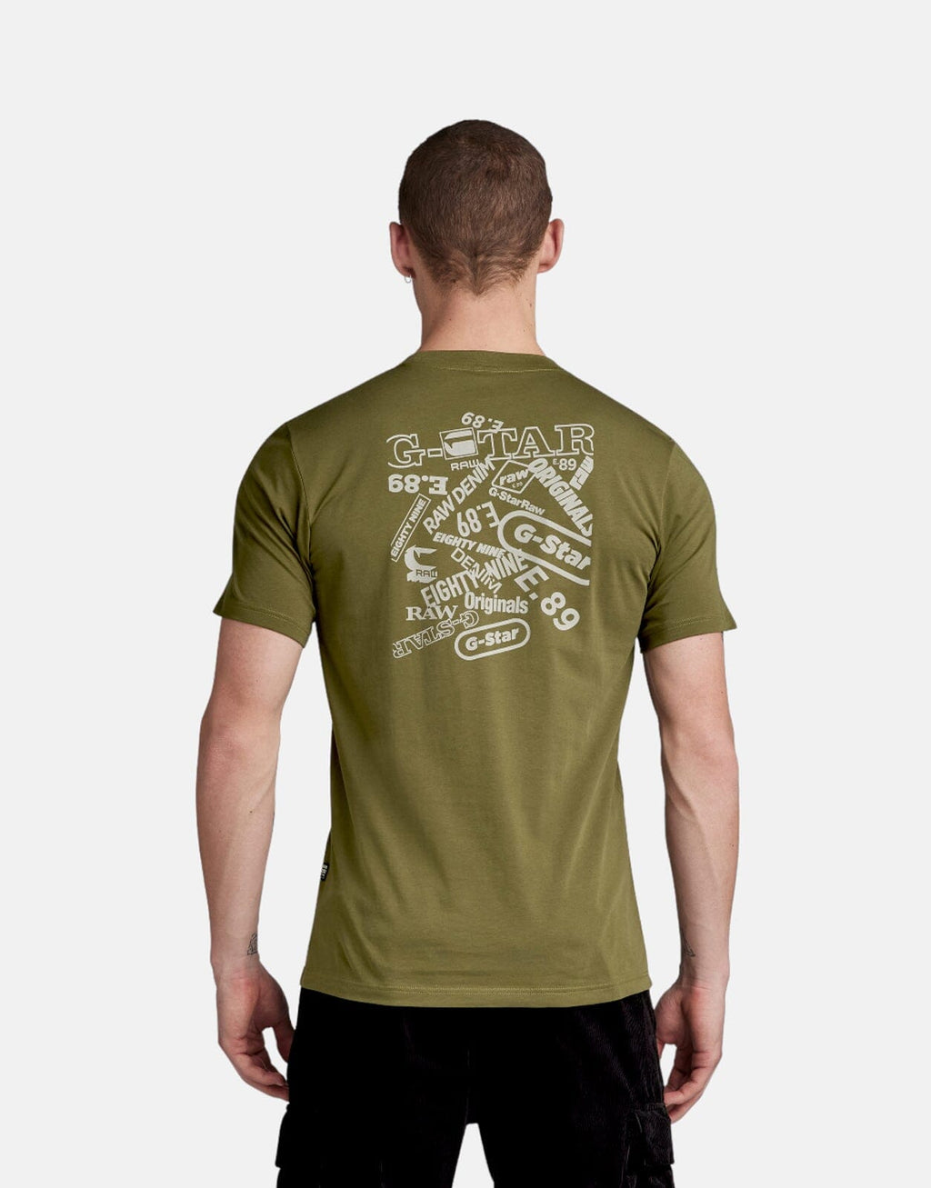 G-Star RAW Back Graphic Slim T-Shirt Dk Olive