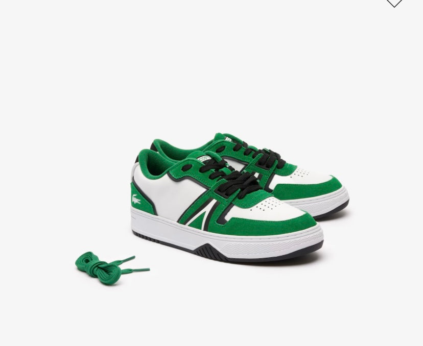 Lacoste Men’s L001 Coated Leather Trainers