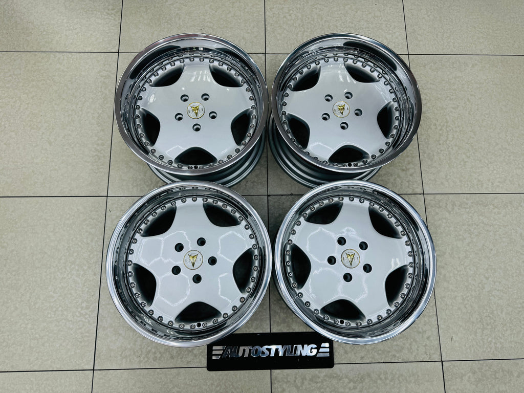 18” WORK RYVER 3 pce split wheels 5x120  pcd