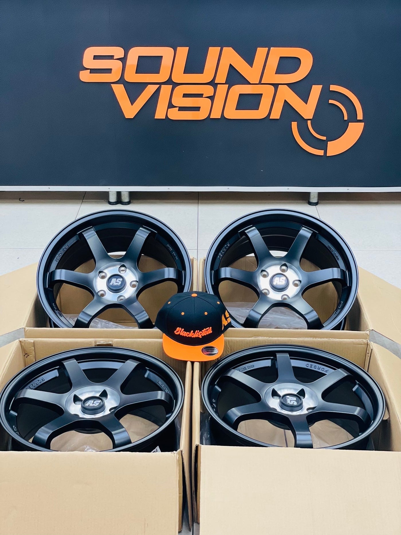 18” AS- TE37 5/114 Matt black wheels