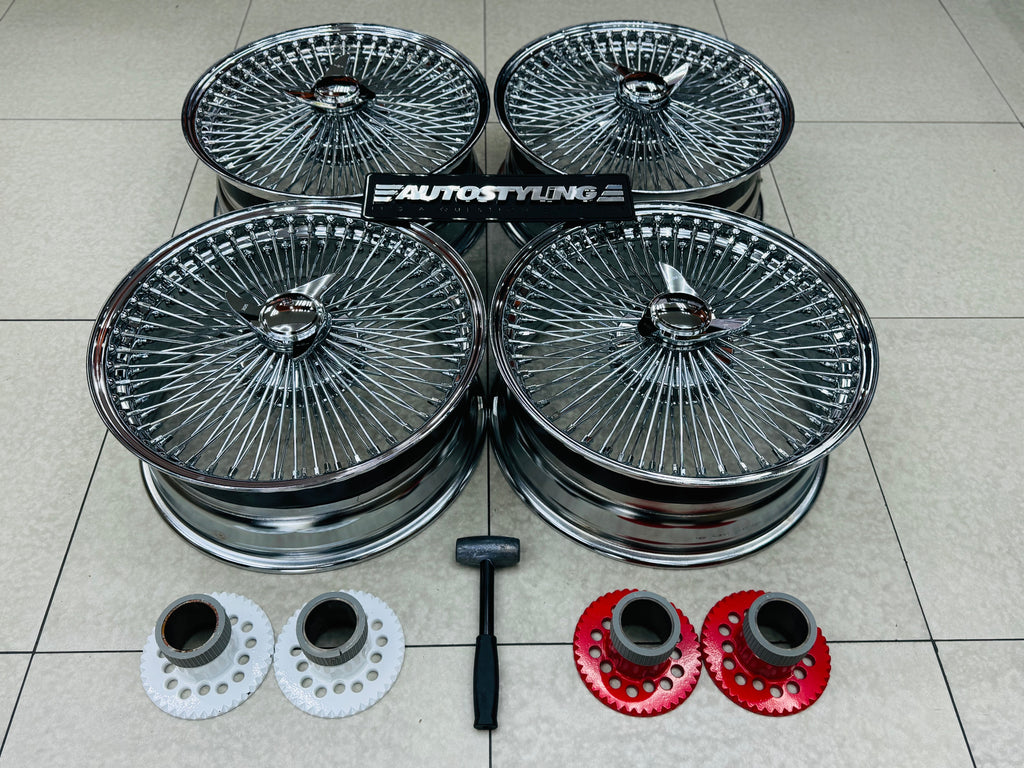 20” AS - 1000 SPOKE WIRE WHEEL FITS ALL CARS