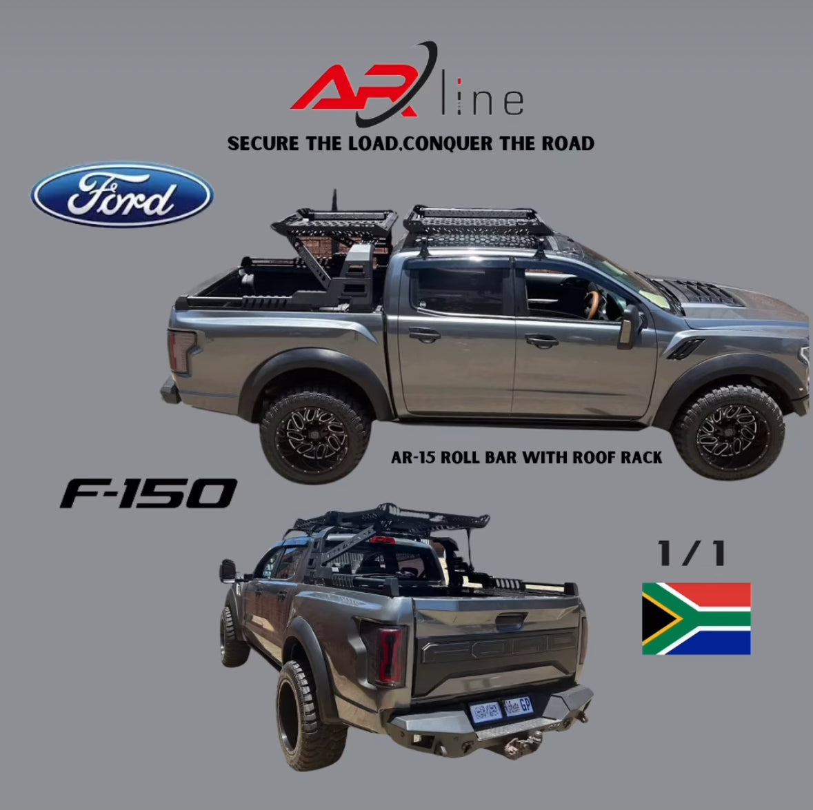 AR-Line AR15 ROLL BAR WITH CARRIER FOR MOST BAKKIES