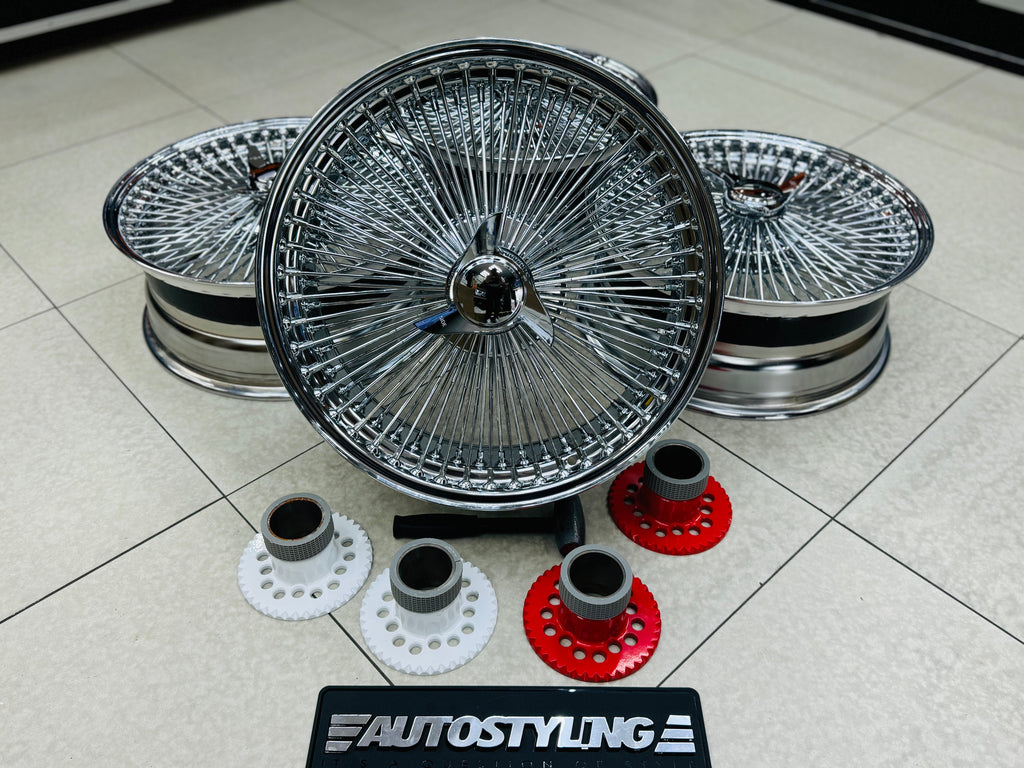 20” AS - 1000 SPOKE WIRE WHEEL FITS ALL CARS