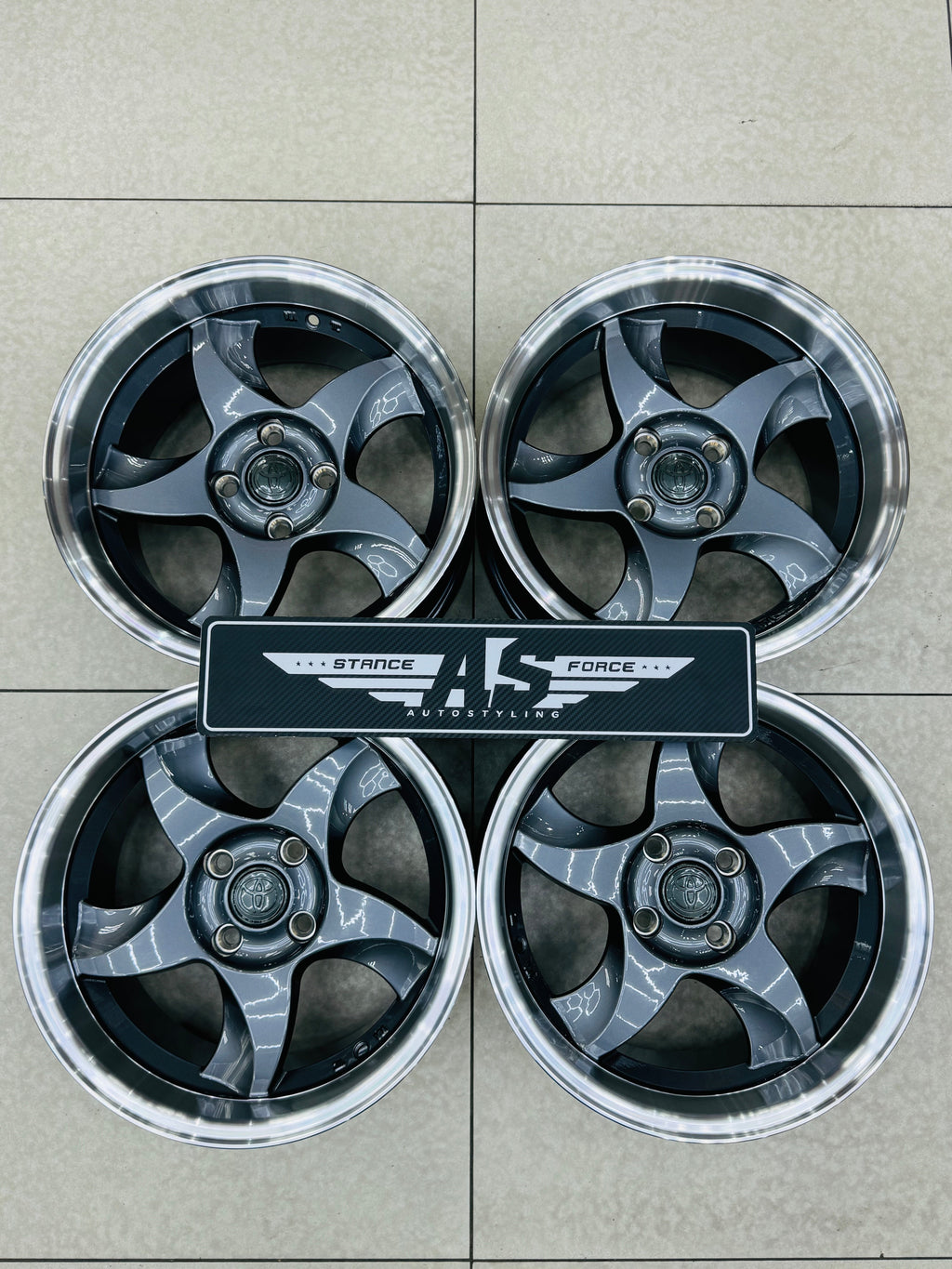 15” AS-RXI BLADES DISHED GUNMETAL