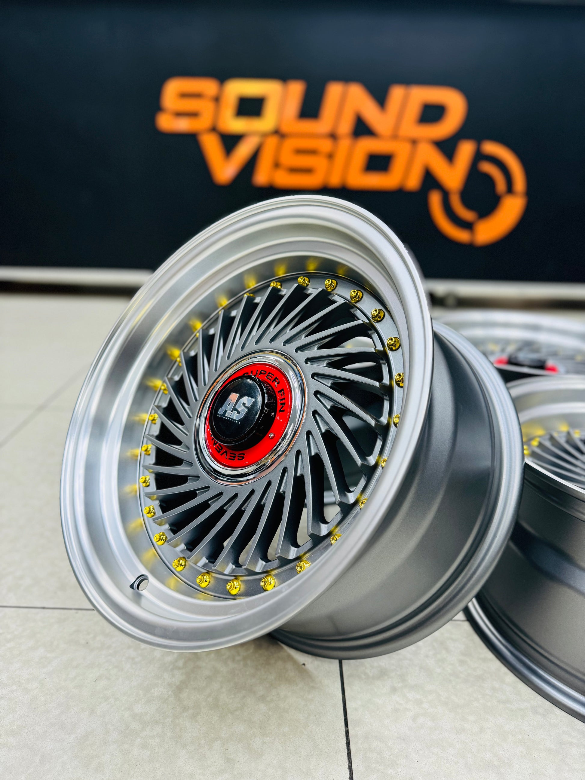 15” AS-SUPERFIN 4/100 & 4/114 MATT GREY   WHEELS