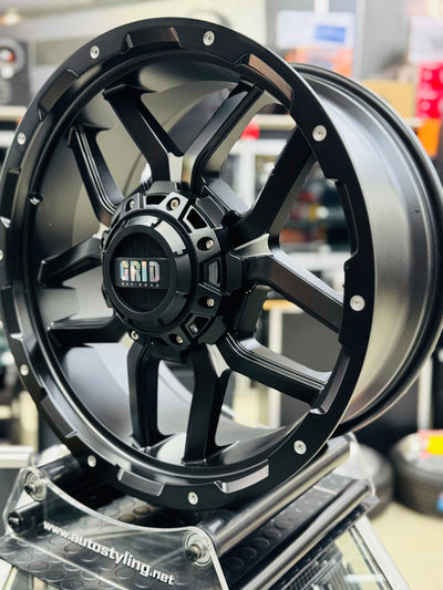 20” AS-F32JT198 6/139 BLACK BAKKIE RIMS