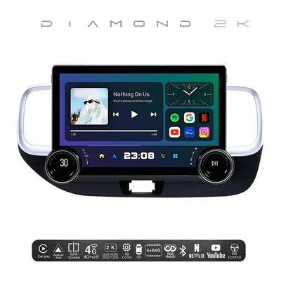 Diamond 2K - 11.5 Inch Dual Knob Android Multimedia Entertainment Unit - Hyundai Venue (19-On)