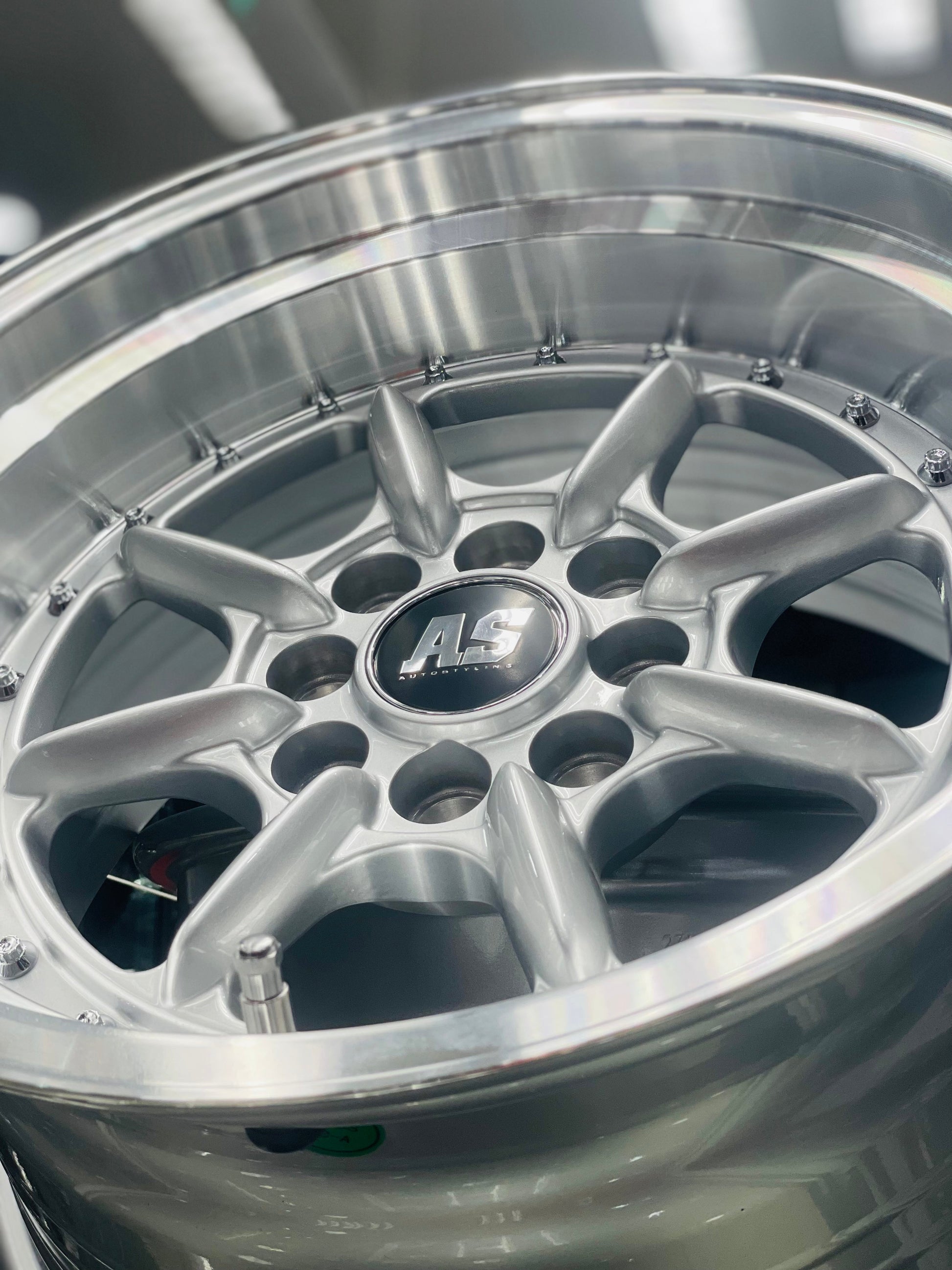 15” AS-7168 MINI LITES SILVER  4/100 4/108 wheels