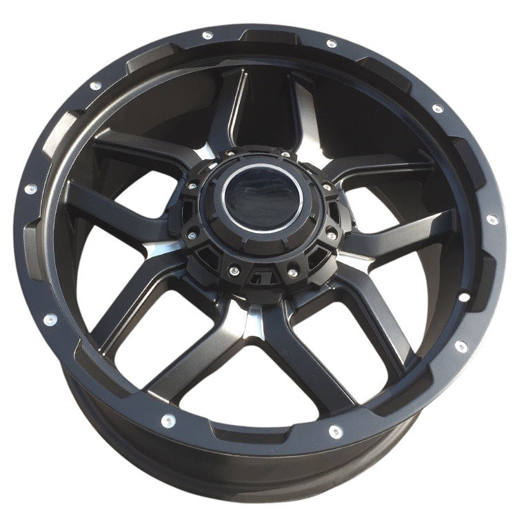 20” AS-F32JT198 6/139 BLACK BAKKIE RIMS
