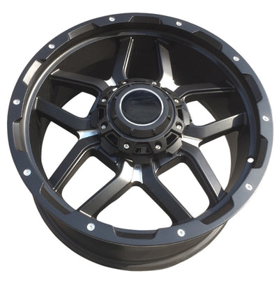 20” AS-F32JT198 6/139 BLACK BAKKIE RIMS