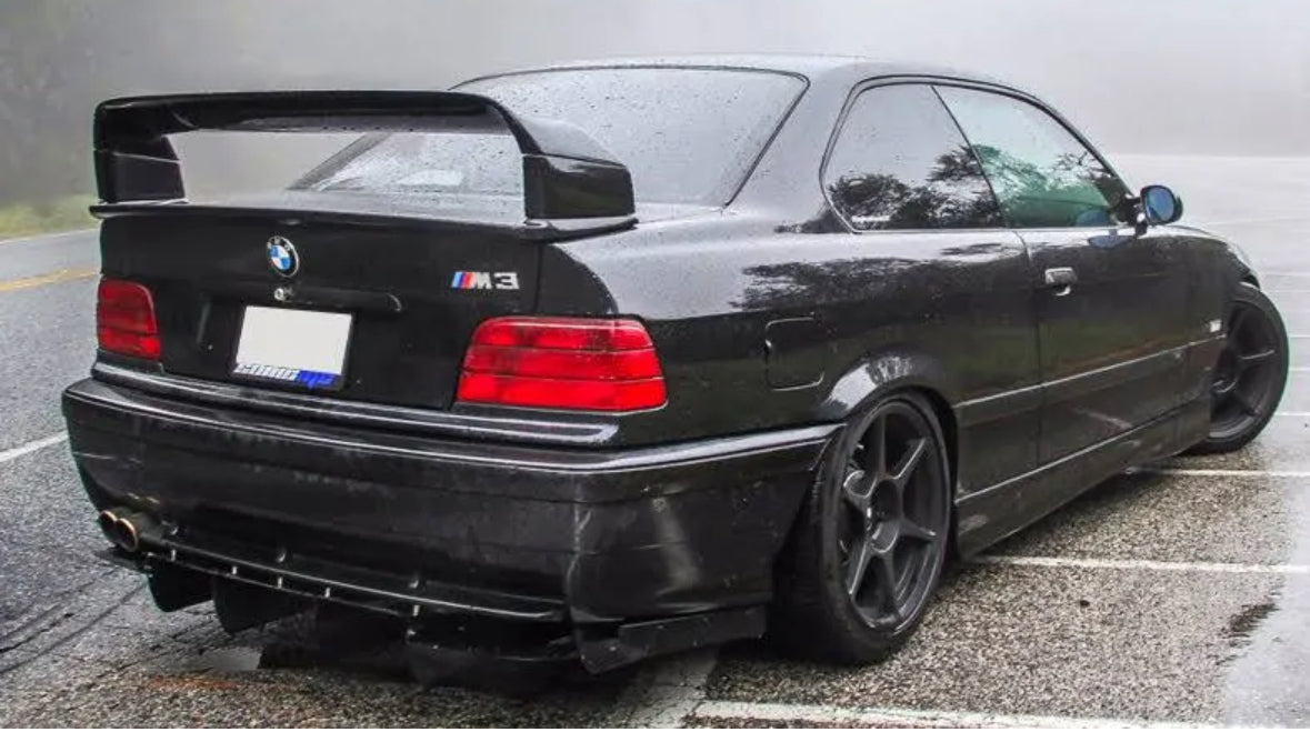 BMW E36 GT STYLE GLOSS BLACK BOOT SPOILER