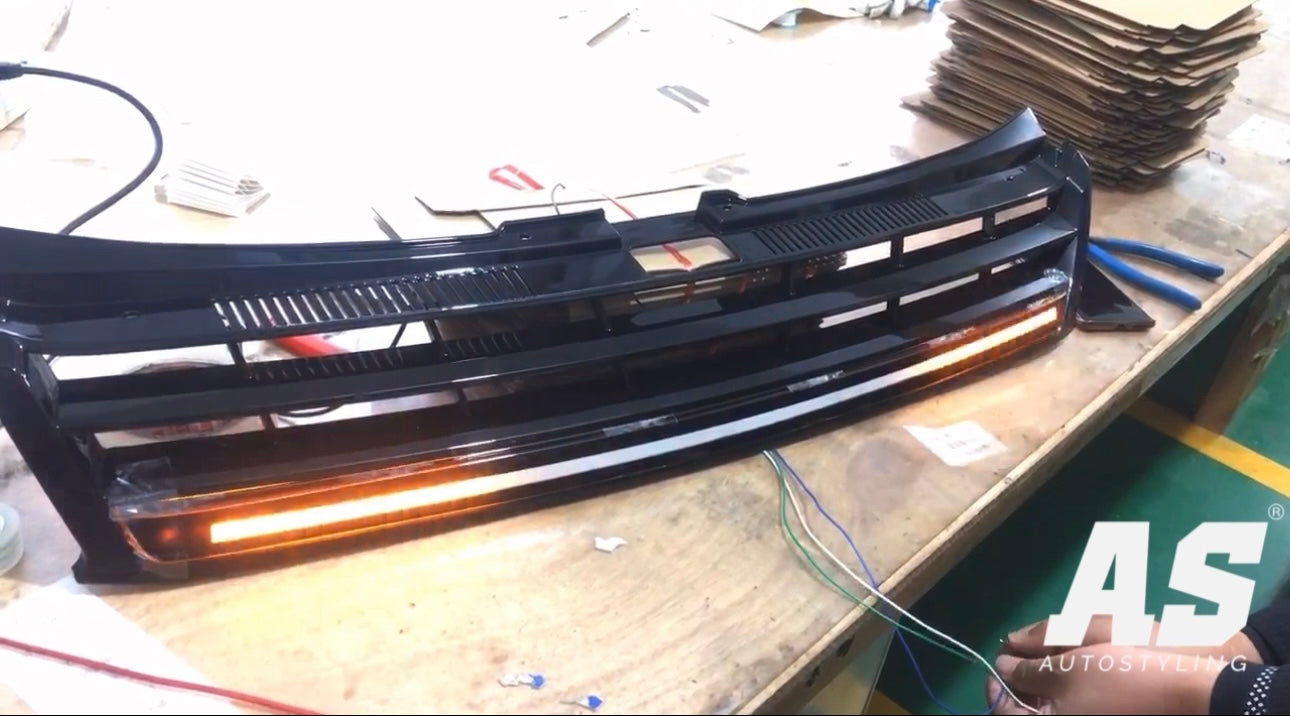 POLO 9N MK8 GTI STYLE FACELIFT BADGE-LESS GRILL WITH LED ‼️ HALF PRICE ‼️