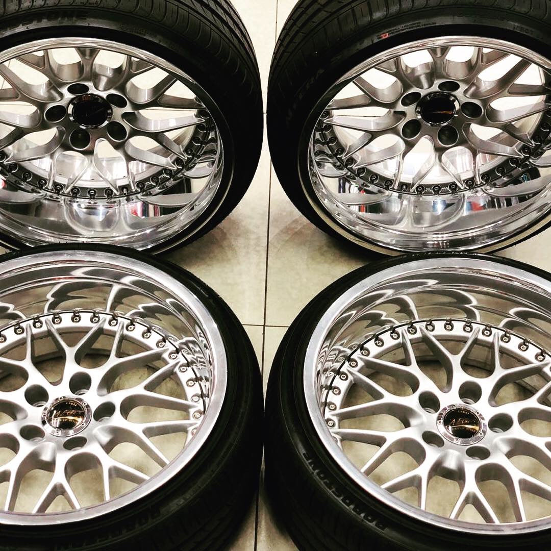 18” 3pce ENKEI AEGIS SPLIT JDM WHEELS 5/114