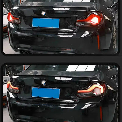 BM F22 / F23 2-Series GTS Style Sequential Smoked Black Taillights