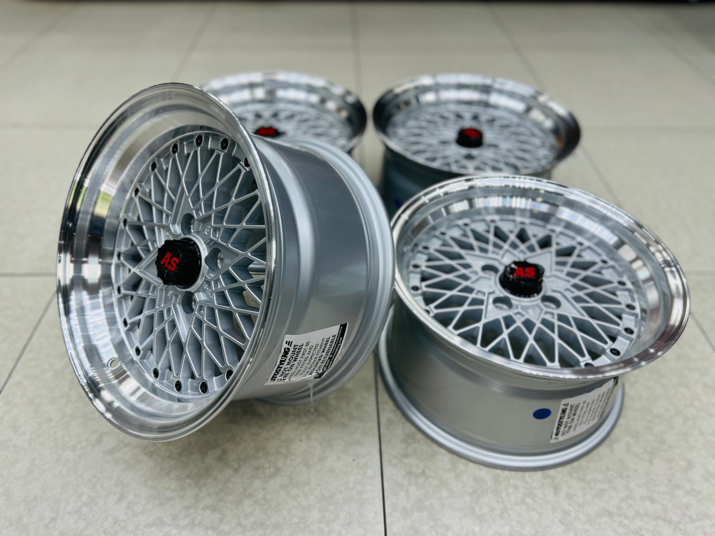 15” AS-SR 4/100 SILVER WHEELS