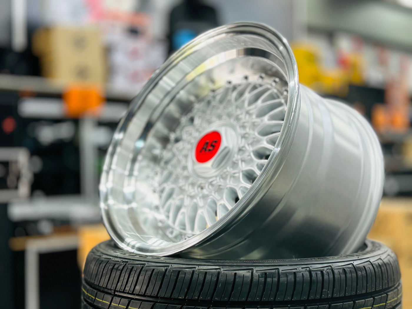 15” AS-MESH  4/100 & 5/100 multi pcd SILVER 8/9J