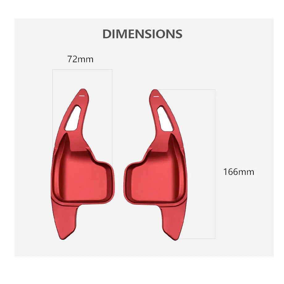 BM F20 / F22 / F30 / F32 / X-Series Aluminium Paddle Shift Extensions (Red)