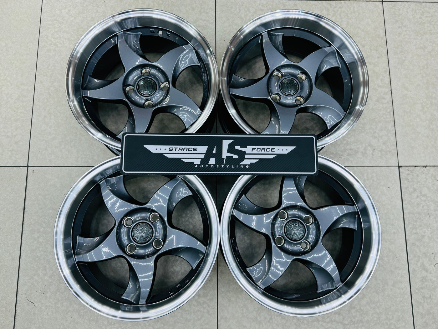 15” AS-RXI BLADES DISHED GUNMETAL