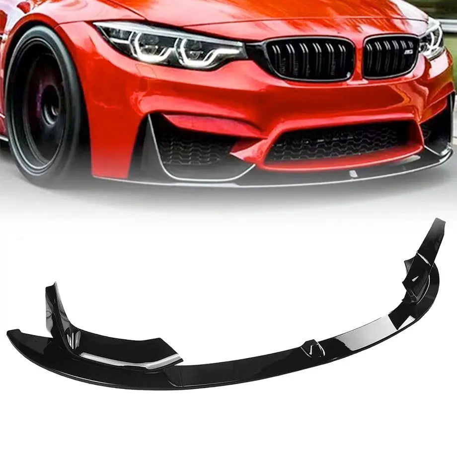 BM F80 M3 / F82 M4 Performance Style Gloss Black 4-Piece Front Spoiler